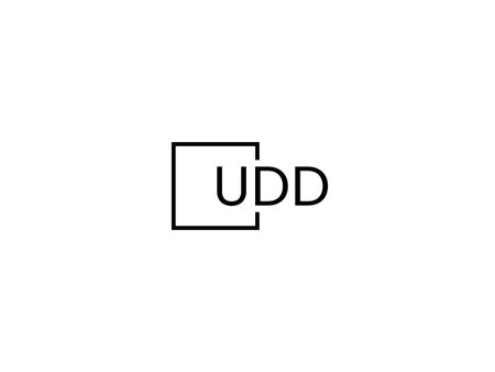 Initial letter ud logo or ud logo vector design template.のイラスト素材