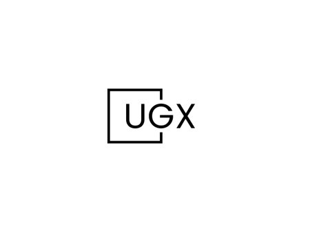UX logo design vector template. Initial ux letter logo designのイラスト素材
