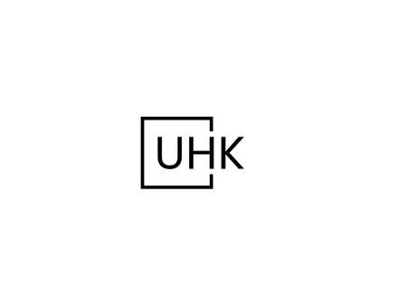 UK or UK logo design vector template, Initial Letter UK Logo Designのイラスト素材