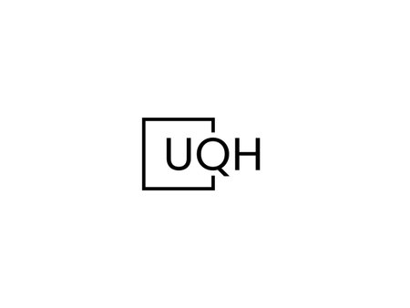 UQ Logo Design Vector Template. Initial Letter UQ Logo Designのイラスト素材