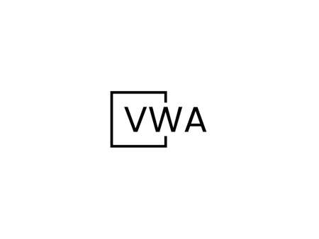 Initial letter wa logo or wa logo vector design template elementsのイラスト素材