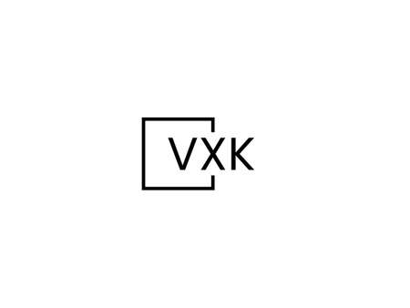 Initial letter vk logo or vk logo vector design template.のイラスト素材