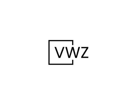 Initial letter wz logo or zw logo vector design template elementsのイラスト素材