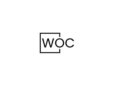 Wc logo design vector template, Creative Wc letter logo designのイラスト素材