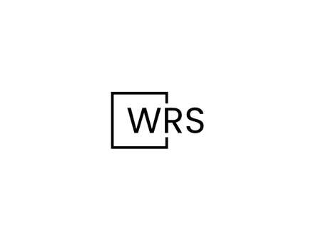 WRS Letter Logo Design Vector Template. Initial Letter WRS Logo Designのイラスト素材