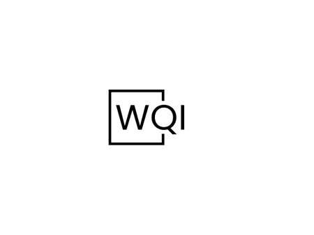 Initial letter wq logo or wq logo vector design template elementsのイラスト素材