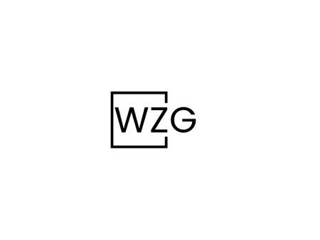 WG Logo Design Vector Template. Initial Letter WG Logo Designのイラスト素材