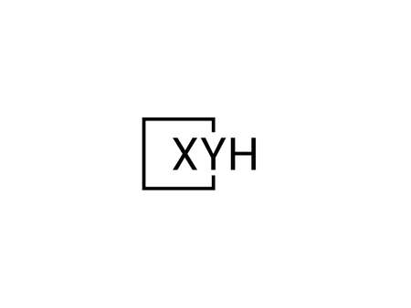 Initial letter xh logo or xh logo vector design template elementsのイラスト素材