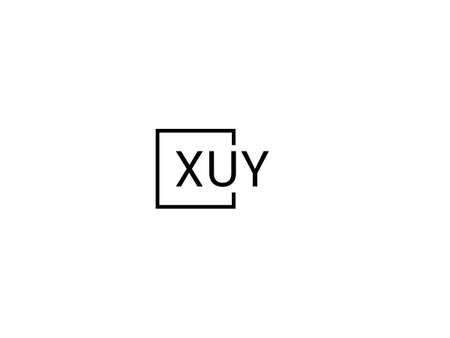 XU YU logo design vector template, Initial Letter XU Logo Designのイラスト素材