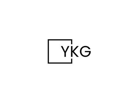 Initial letter YG logo or GK logo vector design template.のイラスト素材