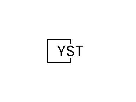 Initial Letter YST Logo or ST Logo Design Vector Template. Creative Abstract Letter YST Logo Designのイラスト素材