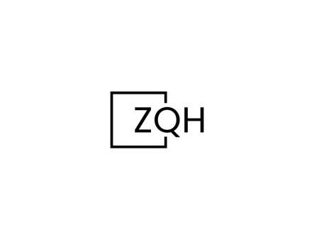 ZQ Logo Design Vector Template. Initial Letter ZQ Logo Designのイラスト素材