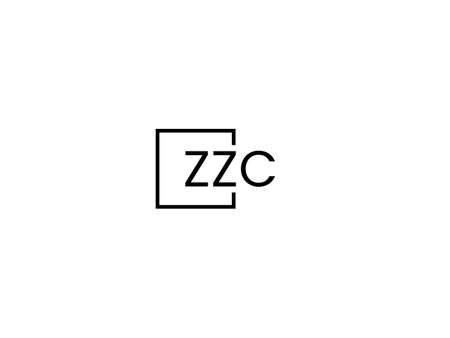 ZC Logo Design Vector Template. Initial Letter ZC Logo Designのイラスト素材