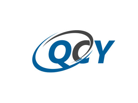 QCY letters creative modern elegant swoosh logo designのイラスト素材