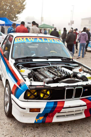 Toledo, Toledo - 27 of November 2011  Paddock from rally XI  Subida ciudad imperial  from Toledo, BMW Alpina Car, event at Toledo on November 27, 2010 in Toledoのeditorial素材