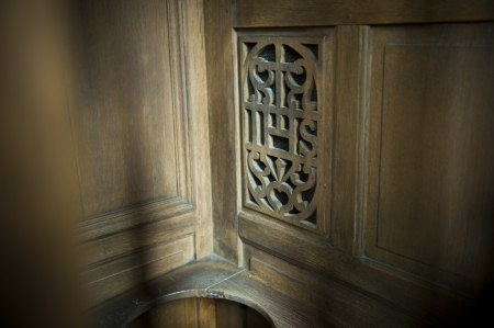 Confession booth in a churchの写真素材