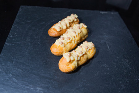 eclair french pastry sponge cakes