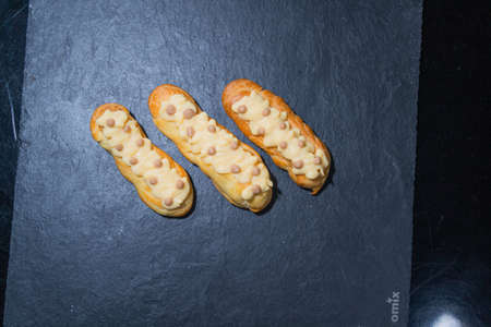eclair french pastry sponge cakes