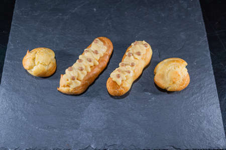 eclair french pastry sponge cakes