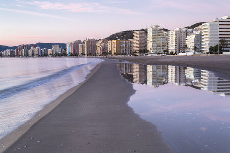 reflecting a resort town on the Mediterranean coast