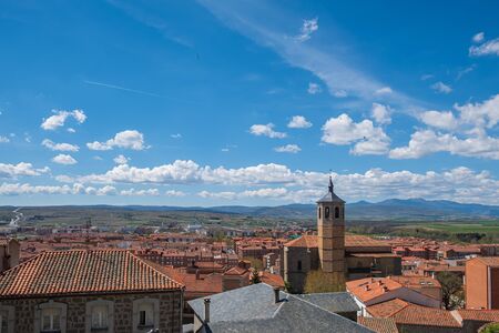 Viewpoint of Avila Spain, Valle Ambles, Santiago Church, Nuestra Senora de Gracia convent