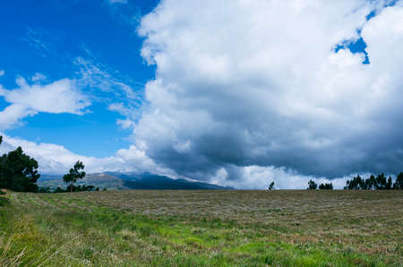 Rural landscape in Ecuadorの写真素材