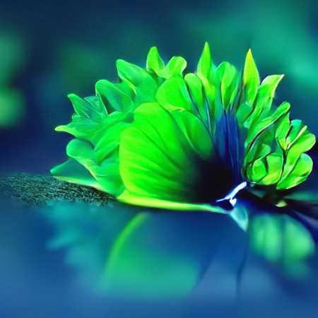 Beautiful nature background art of  trees, flowers artistic beautiful sceneの写真素材