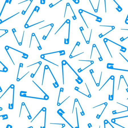 Seamless background made of blue pins.のイラスト素材