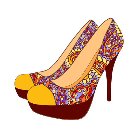 Vector illustration of lovely women high heels.のイラスト素材