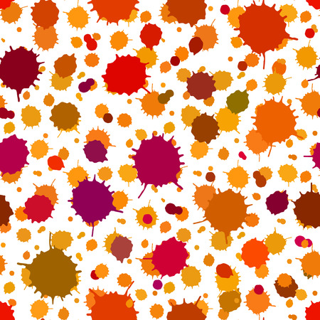 Seamless pattern made of hand drawn blots.のイラスト素材
