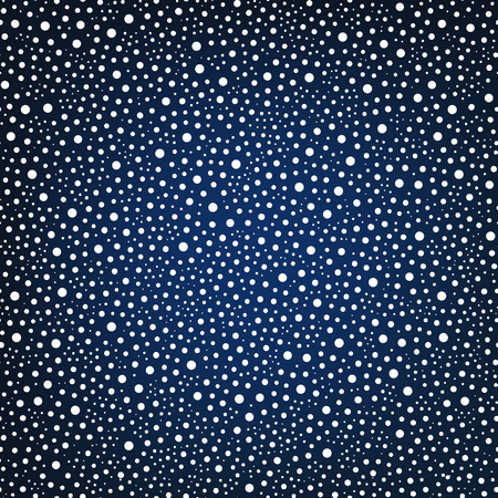 Cute seamless pattern made of chaotic white dots. Snowy mood.のイラスト素材
