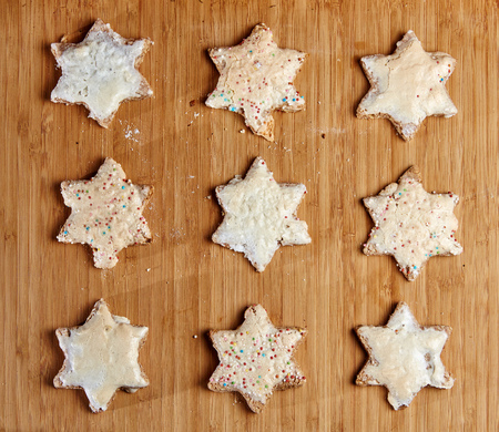 One cookie is missing on the tableの写真素材