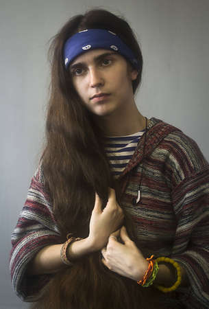 people, female, hair, elegance, human, portrait, women, hairdress, girls,の写真素材