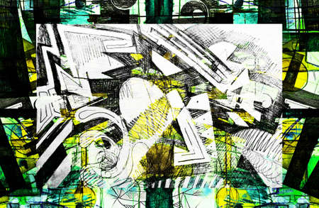 expressive abstractの写真素材