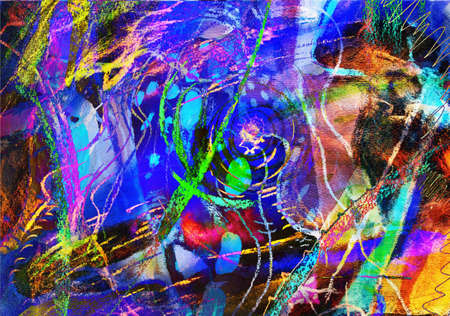 expressive abstractの写真素材