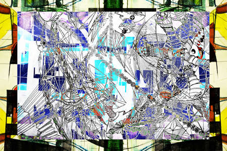 expressive abstractの写真素材
