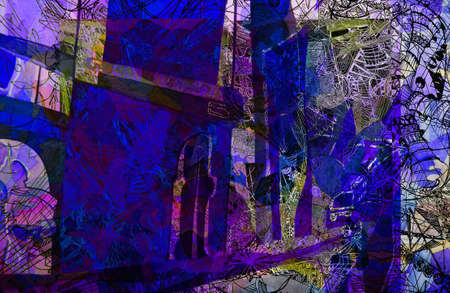 expressive abstractの写真素材