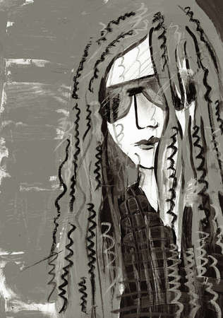 The club woman の写真素材