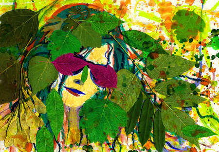 The girl-summerの写真素材