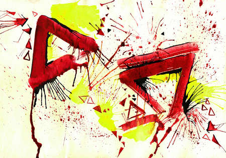 Composition from trianglesの写真素材