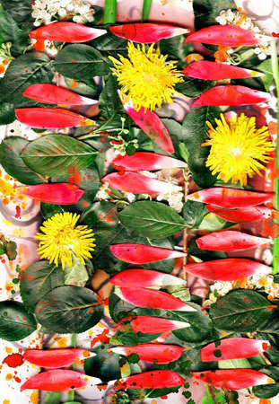 Composition from summer flowers