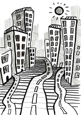 Solar cityの写真素材