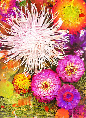 Autumn flowersの写真素材