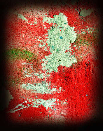 Old red wallの写真素材