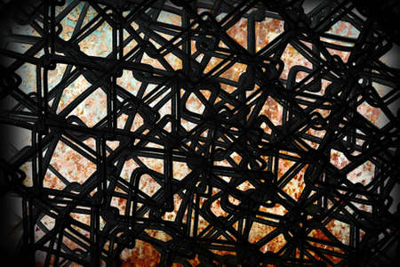 metallic grate.wallの写真素材