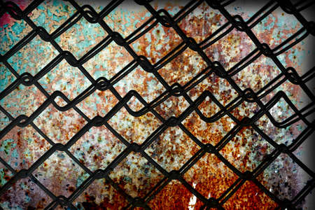 metallic grate.wallの写真素材