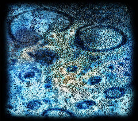 Dirty wall.Cross  Bruises of paintの写真素材