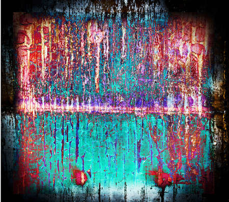 dirty; backgrounds; grid, cell, dark blue, rusty の写真素材