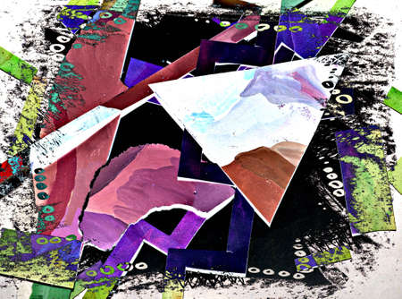 Abstract  collageの写真素材