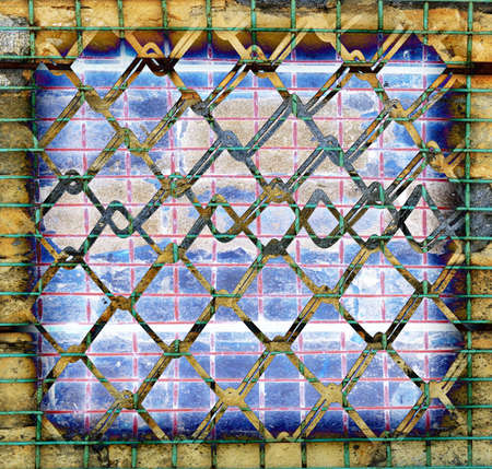  metallic grate.wallの写真素材